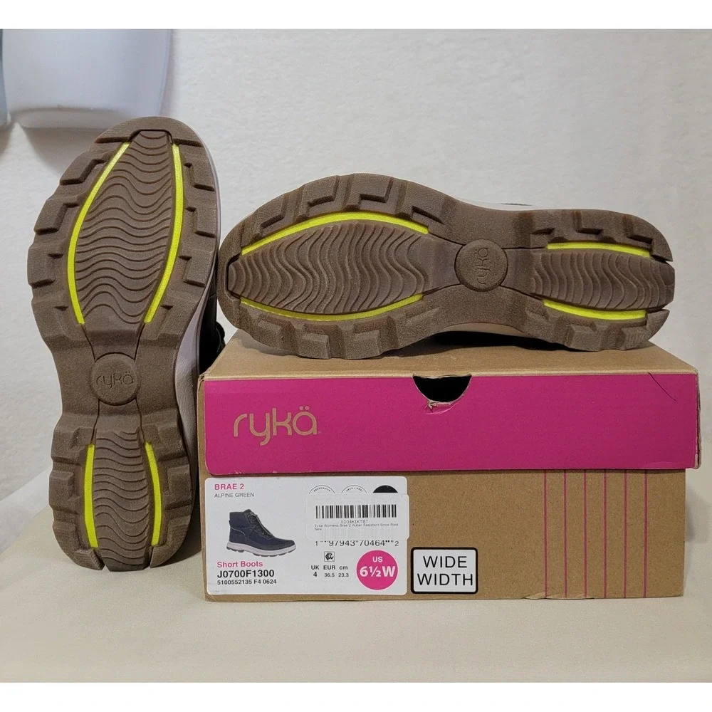 Women's Ryka Brae 2 Winter Boot,‎ Alpine Green, Size 6.5W, NWT